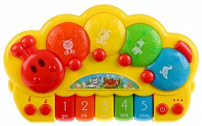 Обучающее пианино – стихи М. Дружининой, 16 потешек (Умка, B1200706-R 24sim)